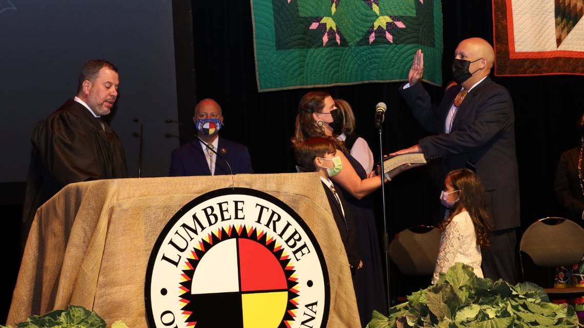 Lumbee tribal chairman tests COVID positive after inauguration
