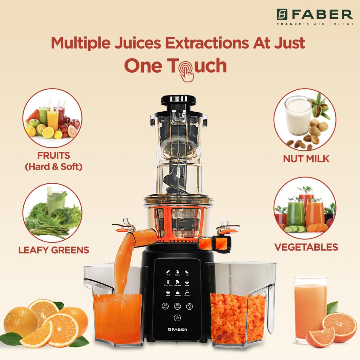 Are you looking to adopt a healthy lifestyle? Here are 5 tips that will help you Or 5 tips for a happier and healthier you with Faber’s slow juicer and salad